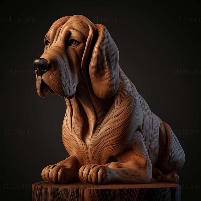 3D модель Польська гонча собака (STL)